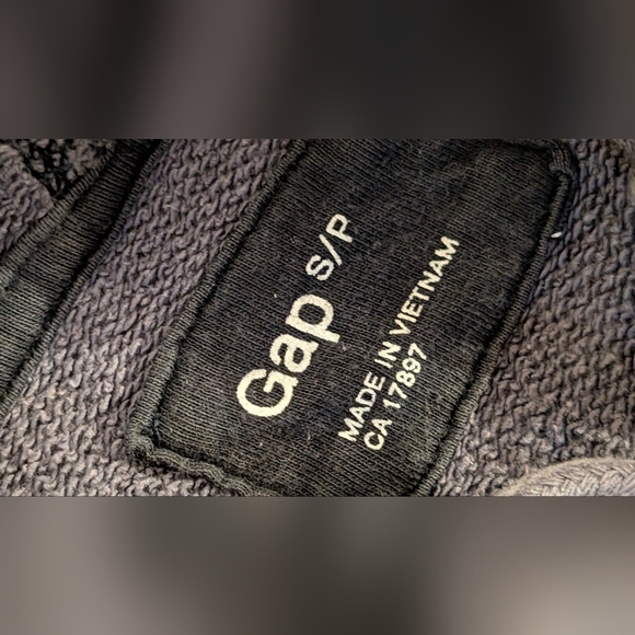 GAP Men's Dark Gray Zip-Up Hoodie - Picture 3 of 5